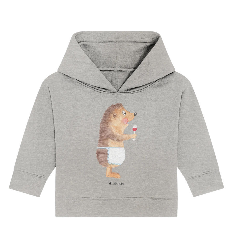 Organic Baby Hoodie Igel Wein Baby Pullover, Baby Kapuzensweatshirt, Baby Kapuzenshirt, Baby Hoodie, Tiermotive, Lustige Sprüche, Tiere, Gute Laune, Igel, Wein trinken, Rotwein, Weinglas, Wein Spruch, Wein Deko, Geschenk Weinliebhaber, Weißwein, Geschenk Weintrinker
