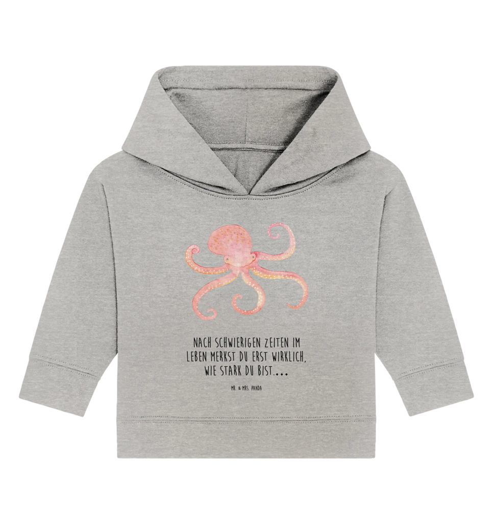 Organiczna bluza z kapturem dla niemowląt Ośmiornica Baby Kapuzensweatshirt, Baby Pullover, Baby Kapuzenshirt, Baby Hoodie, Tiermotive, Lustige Sprüche, Tiere, Gute Laune, Arme, Krake, Wasser, Meerestier, Meer, Ozean, Tintenfisch