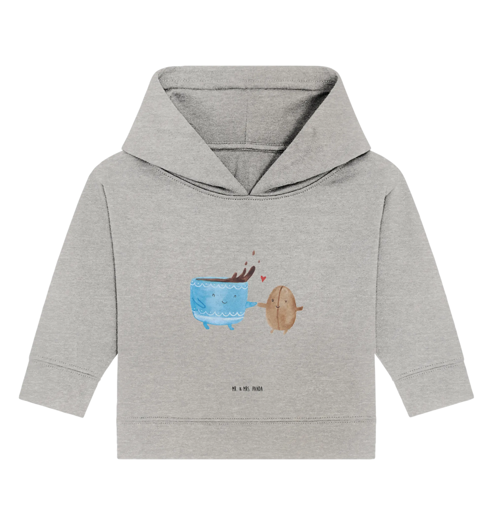 Organic Baby Hoodie Coffee Bean Baby Kapuzensweatshirt, Baby Pullover, Baby Hoodie, Baby Kapuzenshirt, Tiermotive, Lustige Sprüche, Tiere, Gute Laune, Kaffee, Genuss, Kaffeebohne, Glück, Zufriedenheit