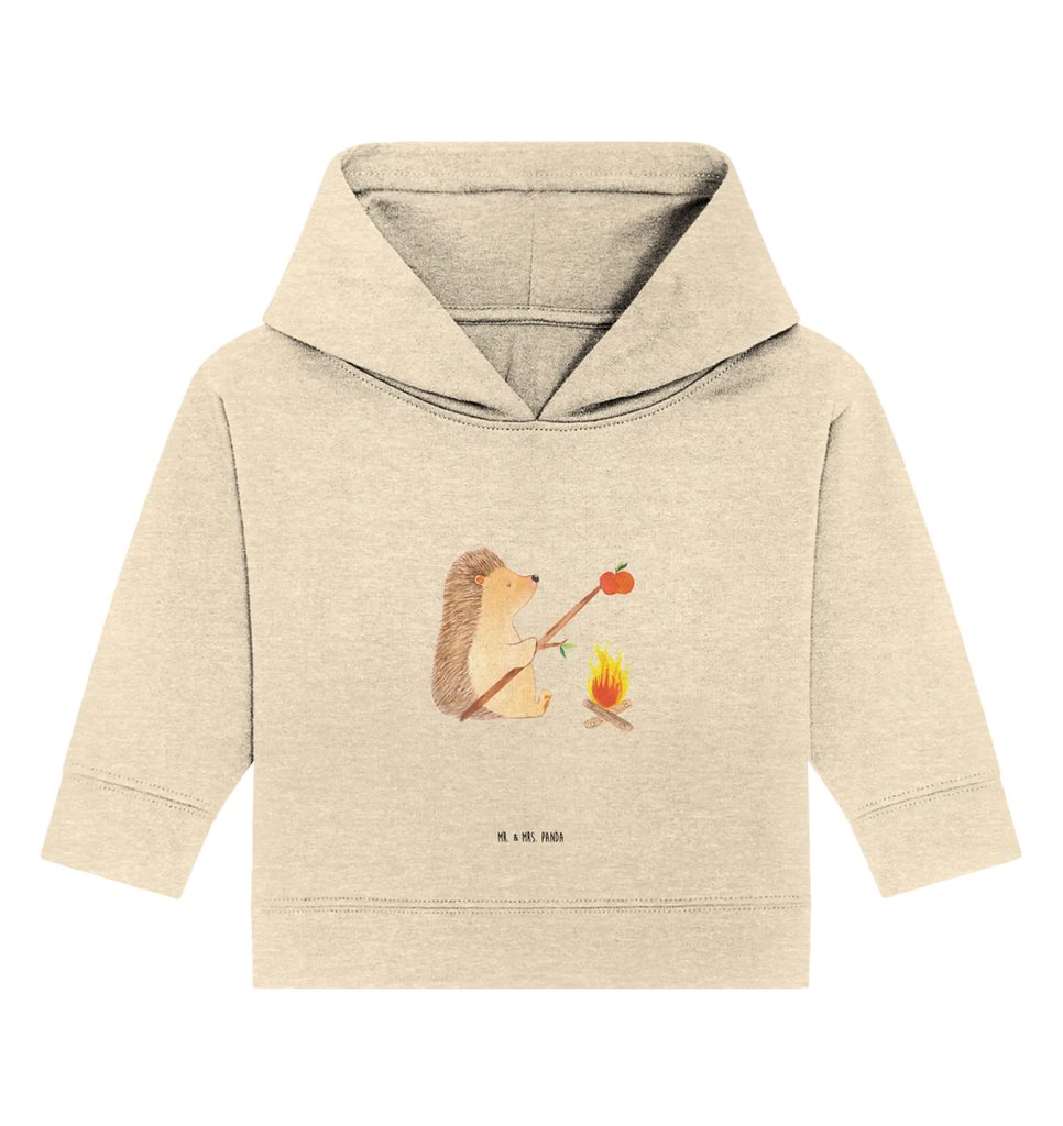 Organic Baby Hoodie Hedgehog grilling Baby Kapuzenshirt, Baby Pullover, Baby Kapuzensweatshirt, Baby Hoodie, Tiermotive, Lustige Sprüche, Tiere, Gute Laune, Motivation, Arbeitslos, Ziele, Igel, Grillen, Sinn Des Lebens, Spruch