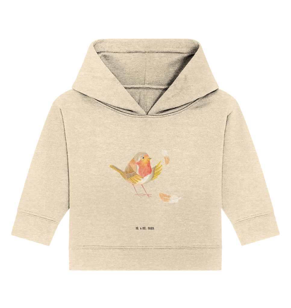 Organic Baby Hoodie robin feathers Baby Pullover, Baby Hoodie, Baby Kapuzensweatshirt, Baby Kapuzenshirt, Tiermotive, Lustige Sprüche, Tiere, Gute Laune, Motivation Sprüche, Vogel, Spruch Motivation, Spruch Mut, Rotkehlchen, Motivationsbilder, fliegen, What If I Fall