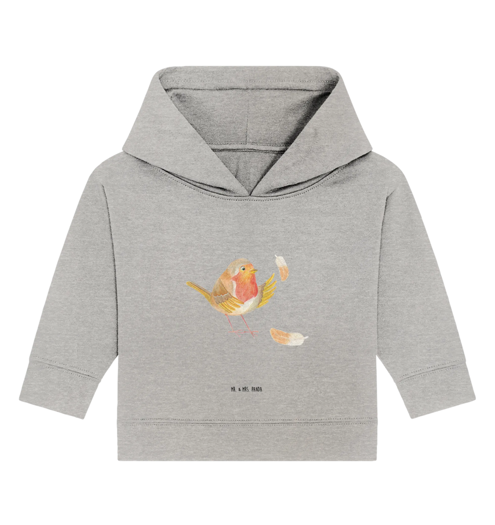 Organic Baby Hoodie robin feathers Baby Pullover, Baby Hoodie, Baby Kapuzensweatshirt, Baby Kapuzenshirt, Tiermotive, Lustige Sprüche, Tiere, Gute Laune, Motivation Sprüche, Vogel, Spruch Motivation, Spruch Mut, Rotkehlchen, Motivationsbilder, fliegen, What If I Fall
