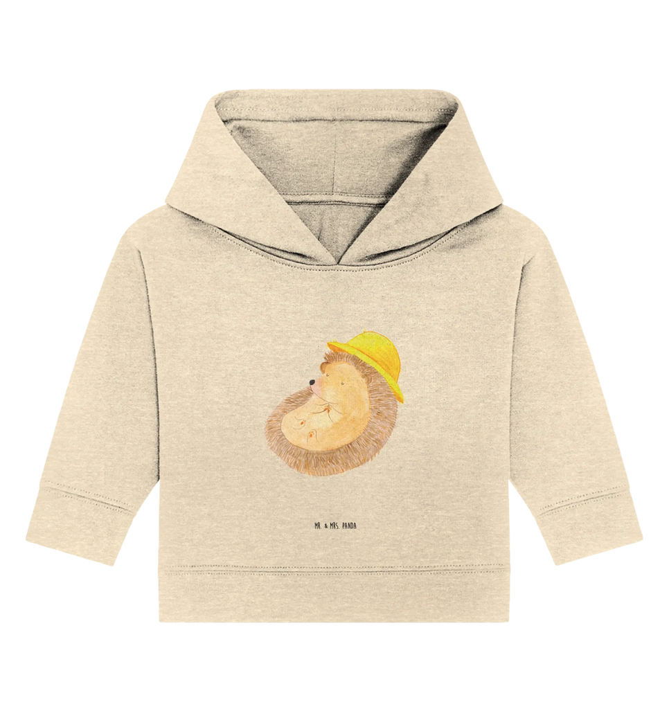 Organic Baby Hoodie Hedgehog Pray small animals, cute, funny, cute animal motives, hand drawn, small world, funny sayings, good mood, happy, gifts, gift ideas, special gifts, animal lover, card, life, enjoy, Amen, hedgehog with hat, God, gratitude, sun hat, hedgehog, be grateful, pray