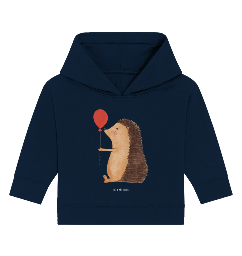 Organiczna bluza z kapturem dla niemowląt jeż balon Baby Kapuzensweatshirt, Baby Kapuzenshirt, Baby Hoodie, Baby Pullover, Tiermotive, Lustige Sprüche, Tiere, Gute Laune, Glückwunsch, Igel, Happy Birthday, Geburtstag, Ballon, Geburtstagskind, Herzlichen Glückwunsch