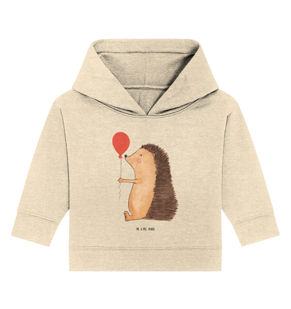 Organiczna bluza z kapturem dla niemowląt jeż balon Baby Kapuzensweatshirt, Baby Kapuzenshirt, Baby Hoodie, Baby Pullover, Tiermotive, Lustige Sprüche, Tiere, Gute Laune, Glückwunsch, Igel, Happy Birthday, Geburtstag, Ballon, Geburtstagskind, Herzlichen Glückwunsch