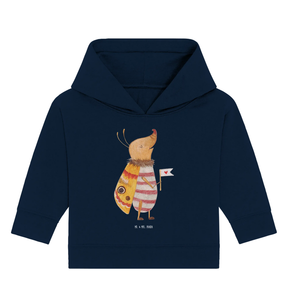 Organiczna bluza z kapturem dla niemowląt ćma mała flaga Motywy zwierzęce, dobra energia, zabawne powiedzonka, zwierzęta