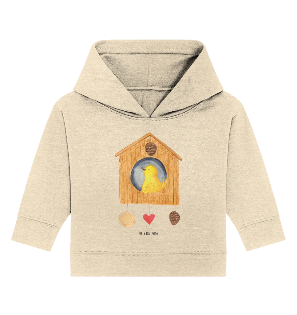 Organic Baby Hoodie Bird House Baby Hoodie, Baby Pullover, Baby Kapuzensweatshirt, Baby Kapuzenshirt, Tiere, Gute Laune, Lustige Sprüche, Tiermotive, Wohnung, Vogelhäuschen, Nest, Eigenheim, Lieblingsort, Vogel, Vögel, Haus, Castle, Home Sweet Home, Unser Haus, Familie, Zuhause, Vogelhaus