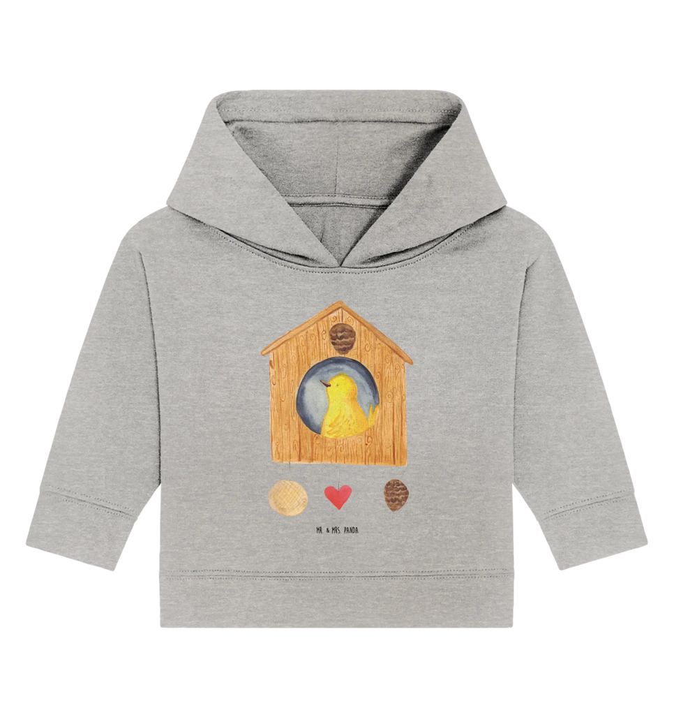 Organic Baby Hoodie Bird House Baby Hoodie, Baby Pullover, Baby Kapuzensweatshirt, Baby Kapuzenshirt, Tiere, Gute Laune, Lustige Sprüche, Tiermotive, Wohnung, Vogelhäuschen, Nest, Eigenheim, Lieblingsort, Vogel, Vögel, Haus, Castle, Home Sweet Home, Unser Haus, Familie, Zuhause, Vogelhaus