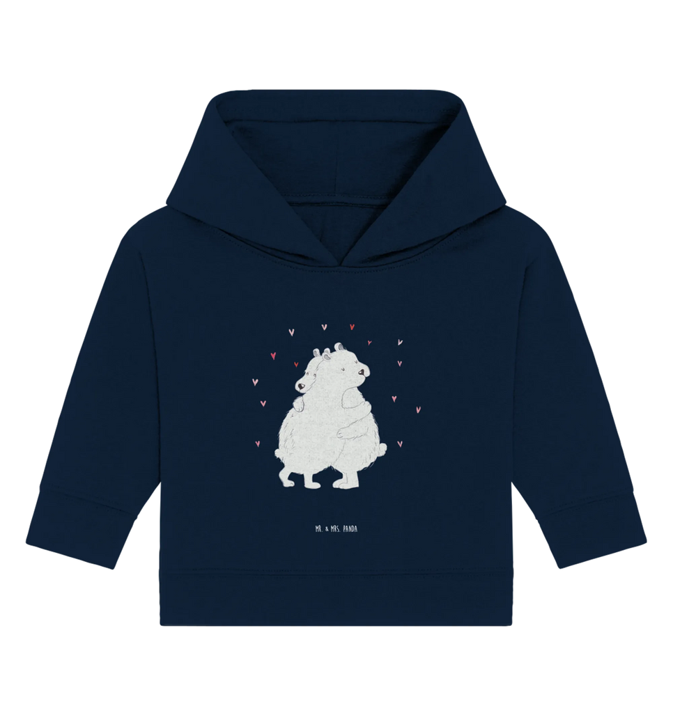 Organic Baby Hoodie Icebear Embrace Baby Kapuzensweatshirt, Baby Kapuzenshirt, Baby Pullover, Baby Hoodie, Tiermotive, Lustige Sprüche, Tiere, Gute Laune