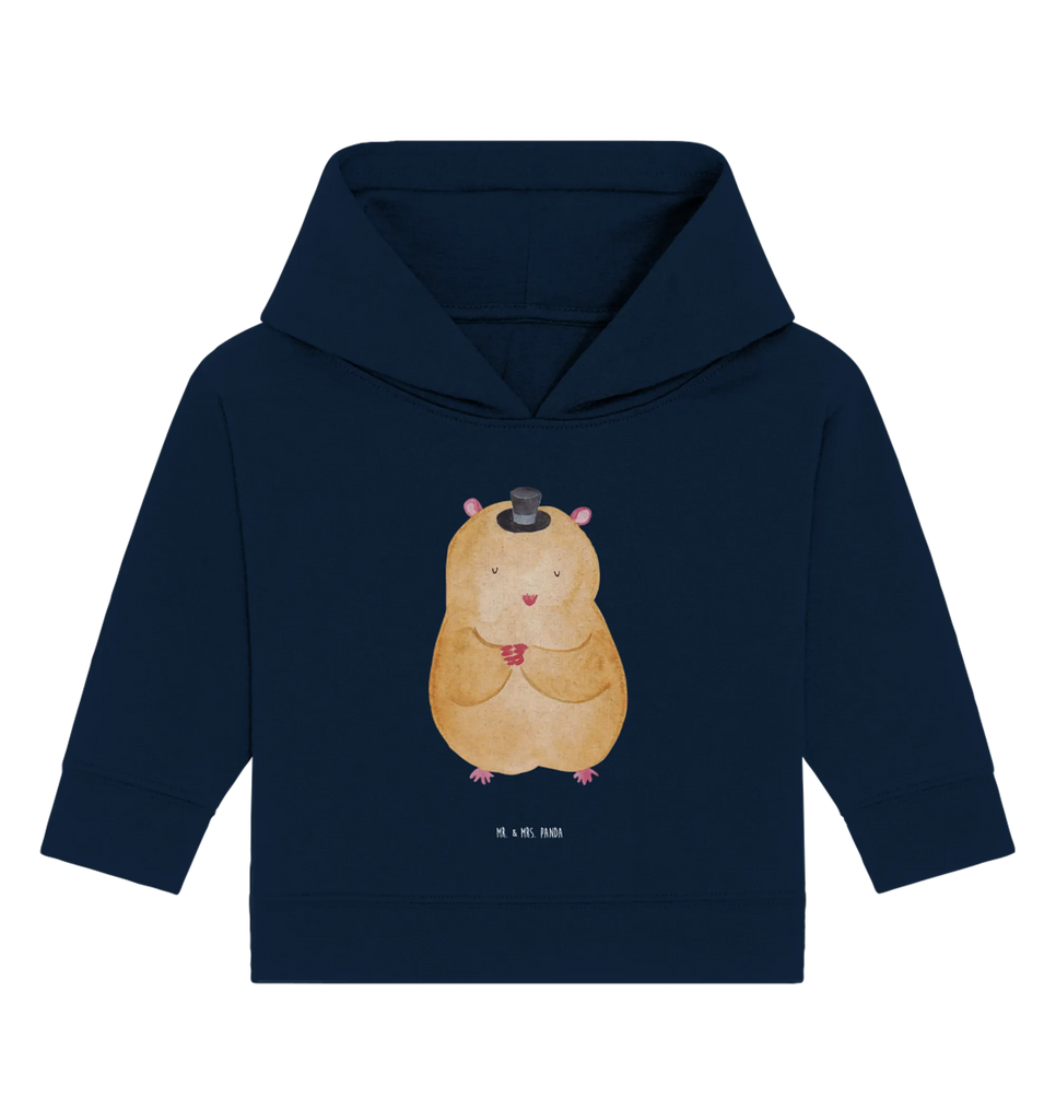 Organiczna bluza z kapturem dla niemowląt Chomik kapelusz Baby Hoodie, Baby Kapuzenshirt, Baby Kapuzensweatshirt, Baby Pullover, Tiermotive, Lustige Sprüche, Tiere, Gute Laune, Zylinder, Zauberer, Hamster, Zwerghamster, Magier, Hut