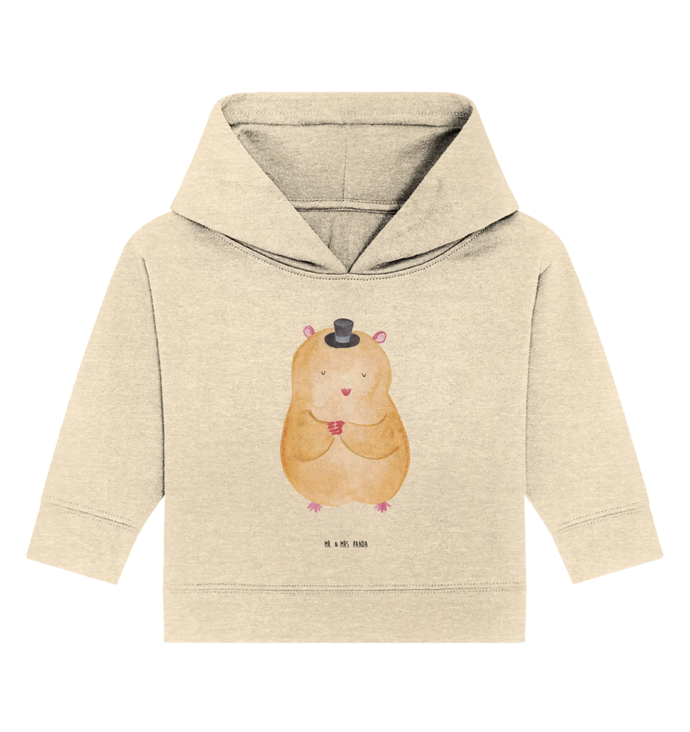Organiczna bluza z kapturem dla niemowląt Chomik kapelusz Baby Hoodie, Baby Kapuzenshirt, Baby Kapuzensweatshirt, Baby Pullover, Tiermotive, Lustige Sprüche, Tiere, Gute Laune, Zylinder, Zauberer, Hamster, Zwerghamster, Magier, Hut