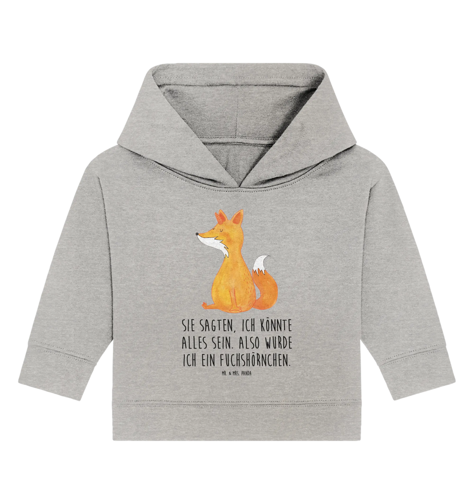 Organiczna bluza z kapturem dla niemowląt Jednorożec życzenie Baby Hoodie, Baby Pullover, Baby Kapuzenshirt, Baby Kapuzensweatshirt, Einhörner, Einhorn Deko, Unicorn, Einhorn, Fuchshörnchen, Unicorns, Fuchs, Fuchshorn, Foxycorn, Füchse