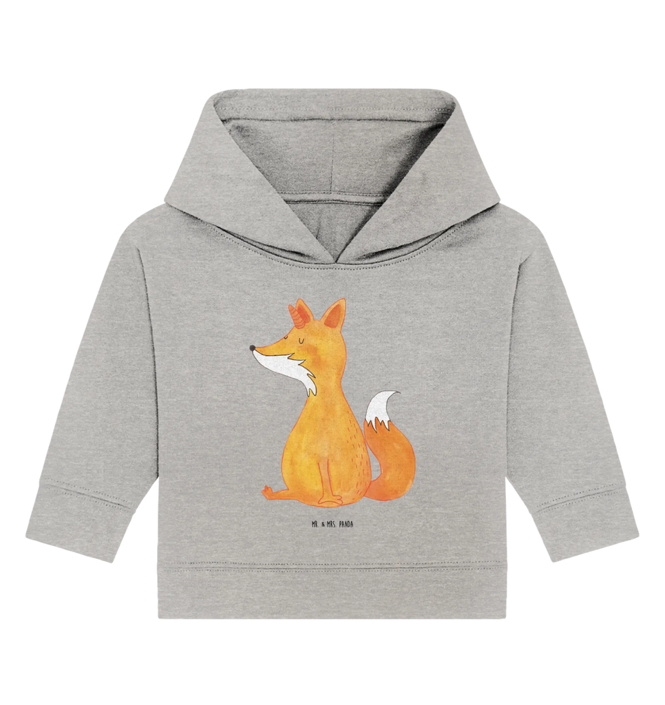 Organiczna bluza z kapturem dla niemowląt Jednorożec życzenie Baby Hoodie, Baby Pullover, Baby Kapuzenshirt, Baby Kapuzensweatshirt, Einhörner, Einhorn Deko, Unicorn, Einhorn, Fuchshörnchen, Unicorns, Fuchs, Fuchshorn, Foxycorn, Füchse