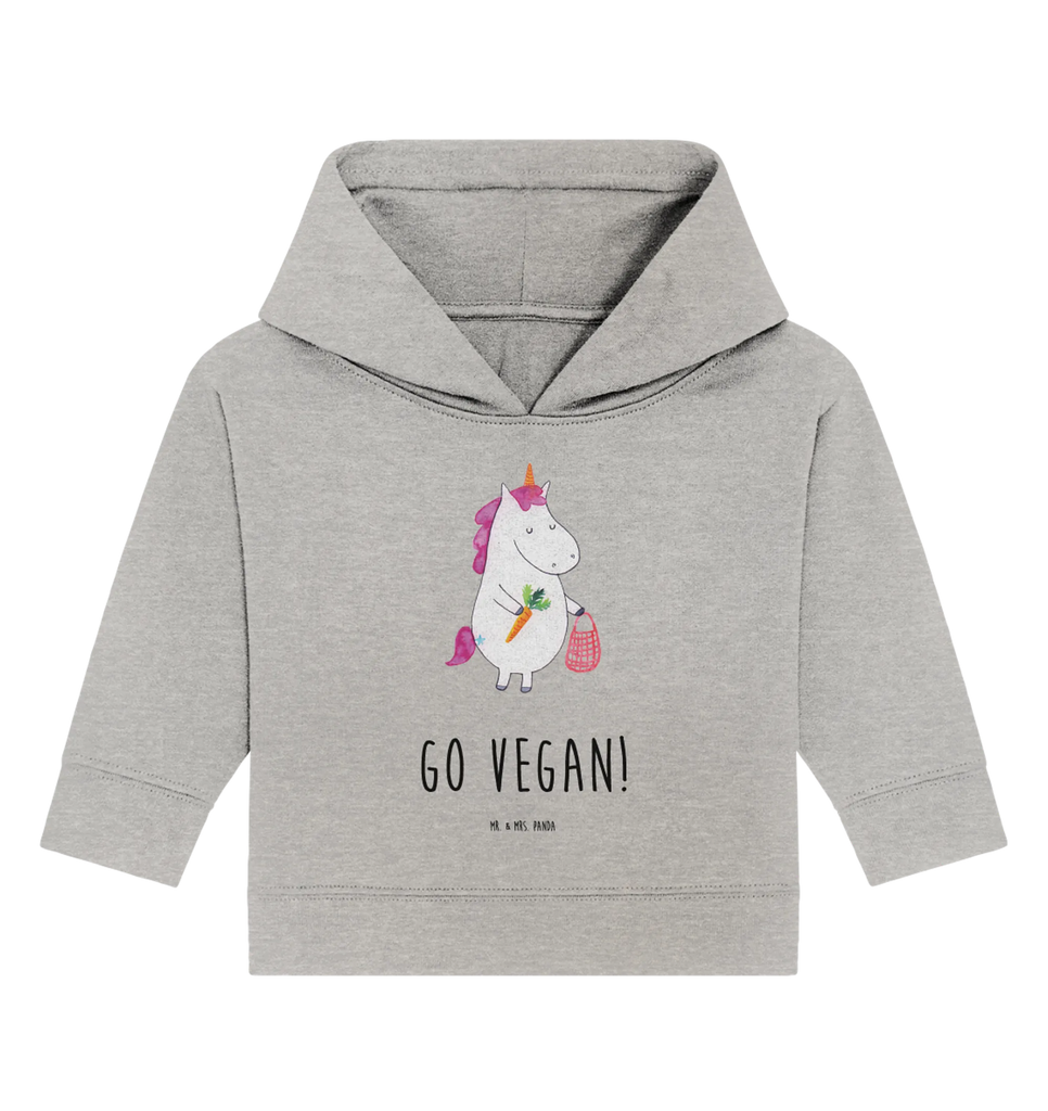 Organiczna bluza z kapturem dla niemowląt Jednorożec Wegański Baby Hoodie, Baby Kapuzensweatshirt, Baby Kapuzenshirt, Baby Pullover, Einhörner, Einhorn Deko, Unicorn, Einhorn, Veganer, Vegan, Veganismus, Rohkost, Gesund essen, Vegetariar, Gesund Leben
