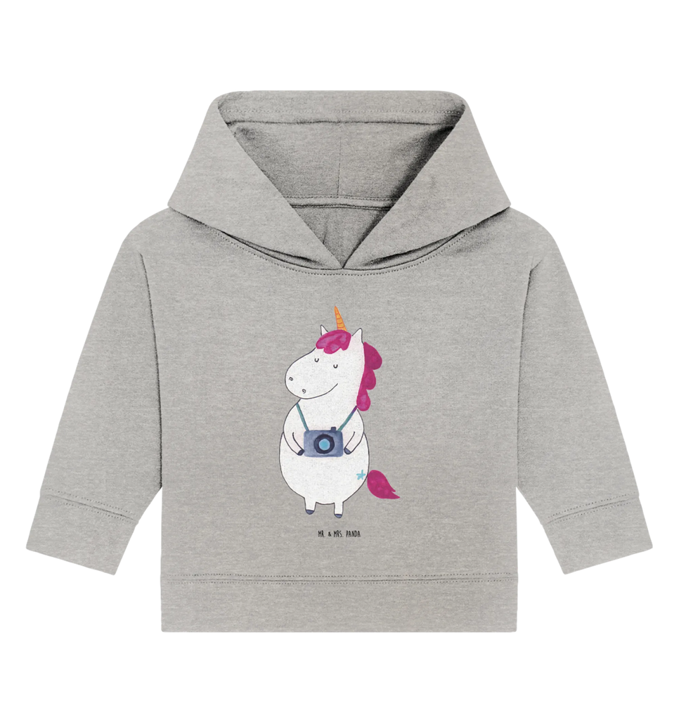 Organiczna bluza z kapturem dla niemowląt Jednorożec fotograf Baby Hoodie, Baby Kapuzensweatshirt, Baby Pullover, Baby Kapuzenshirt, Einhörner, Einhorn Deko, Unicorn, Einhorn, Fotografie, Fotograf, Reisen, Tourist, Reise, Kurztrip, Weltreise, Weltenbummler, Kamera, Städtereise, Urlaub