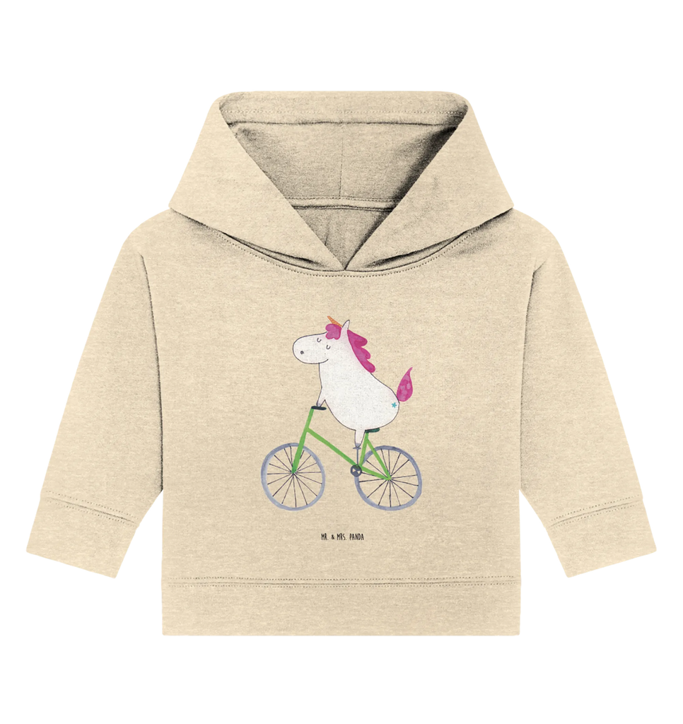 Organic Baby Hoodie Einhorn Radfahrer Baby Kapuzensweatshirt, Baby Kapuzenshirt, Baby Hoodie, Baby Pullover, Einhörner, Einhorn Deko, Unicorn, Einhorn, Luxusproblem, Konfetti, Feenstaub, Kummer, Liebeskummer, Bike, Radfahrer, Radfahren, Rad