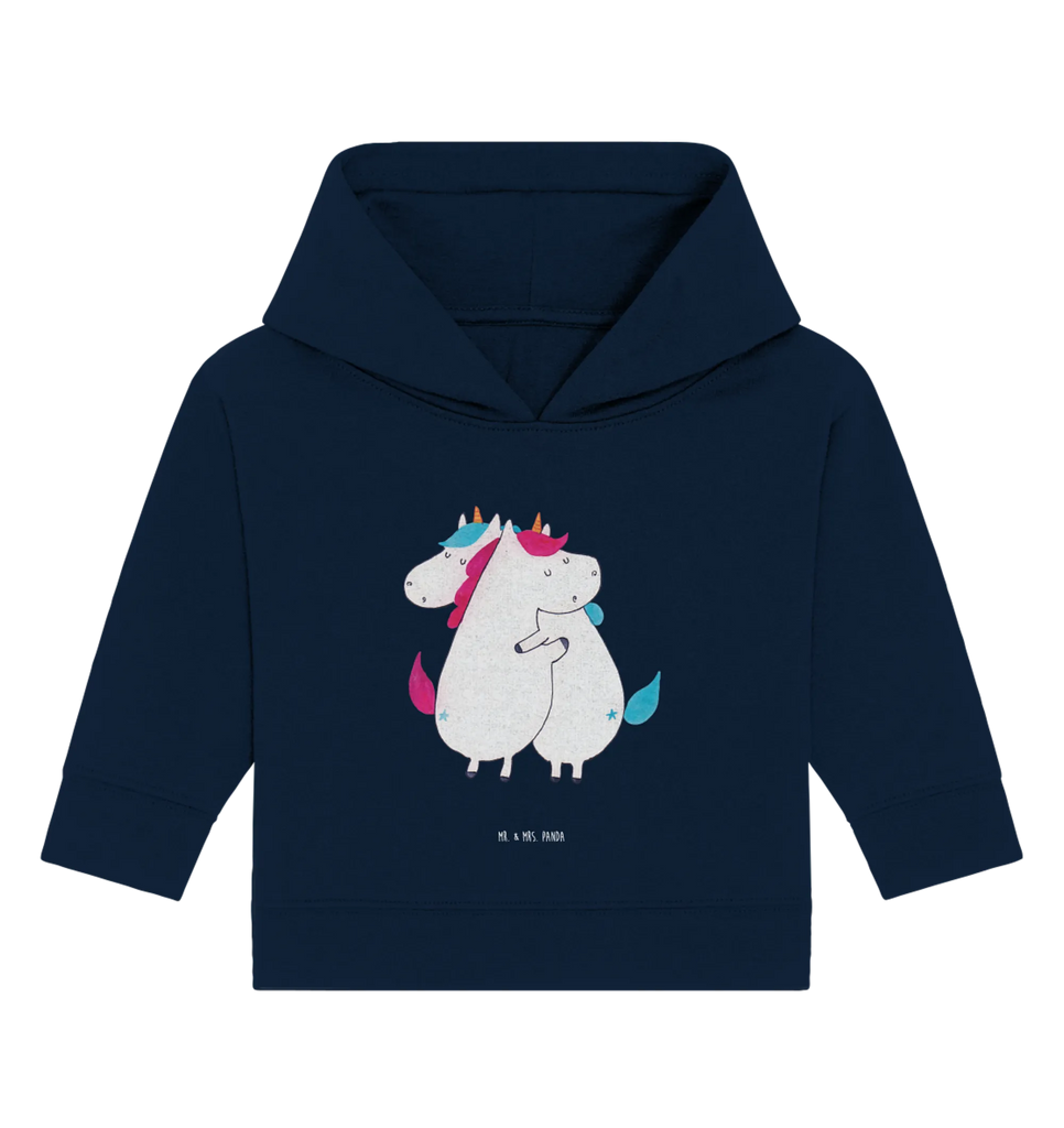 Organic Baby Hoodie Einhörner Umarmen Baby Kapuzenshirt, Baby Pullover, Baby Kapuzensweatshirt, Baby Hoodie, Einhörner, Einhorn Deko, Unicorn, Einhorn, Liebe, Freundinnen, Schwester, Freundin, Schwestern, BFF, Geschwister, Familie, Sister