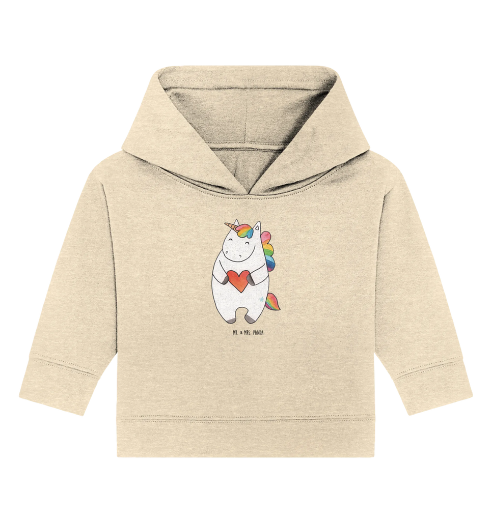 Organic Baby Hoodie Einhorn Herz Baby Pullover, Baby Kapuzenshirt, Baby Hoodie, Baby Kapuzensweatshirt, Einhörner, Einhorn Deko, Unicorn, Einhorn, Bunt, Witzig, Lustig, Herz, böse, Anders, Freundin, Schlimm