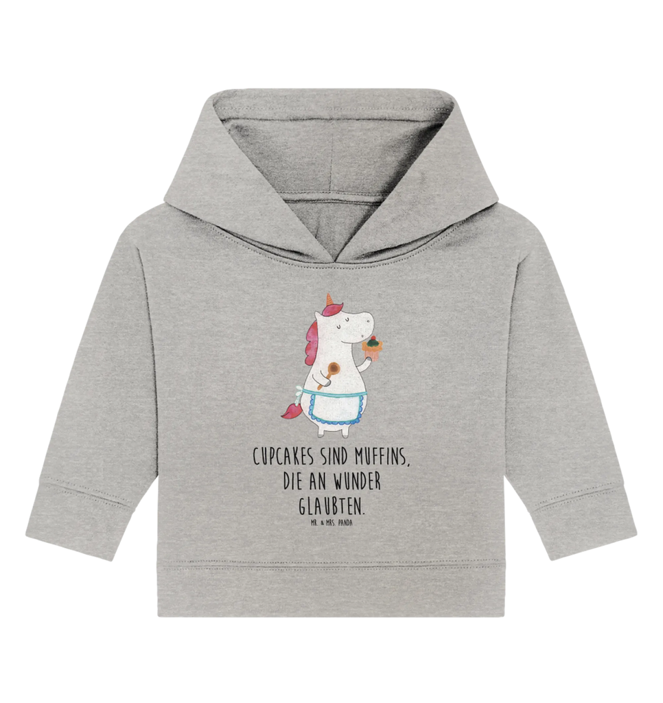 Organic Baby Hoodie Einhorn Küche Baby Hoodie, Baby Kapuzenshirt, Baby Kapuzensweatshirt, Baby Pullover, Einhörner, Einhorn Deko, Unicorn, Einhorn, Torte, Hobbykoch, Bäckerin, Backen, Kuchen, Träumen, Träumer, Motivation, Koch, Muffin