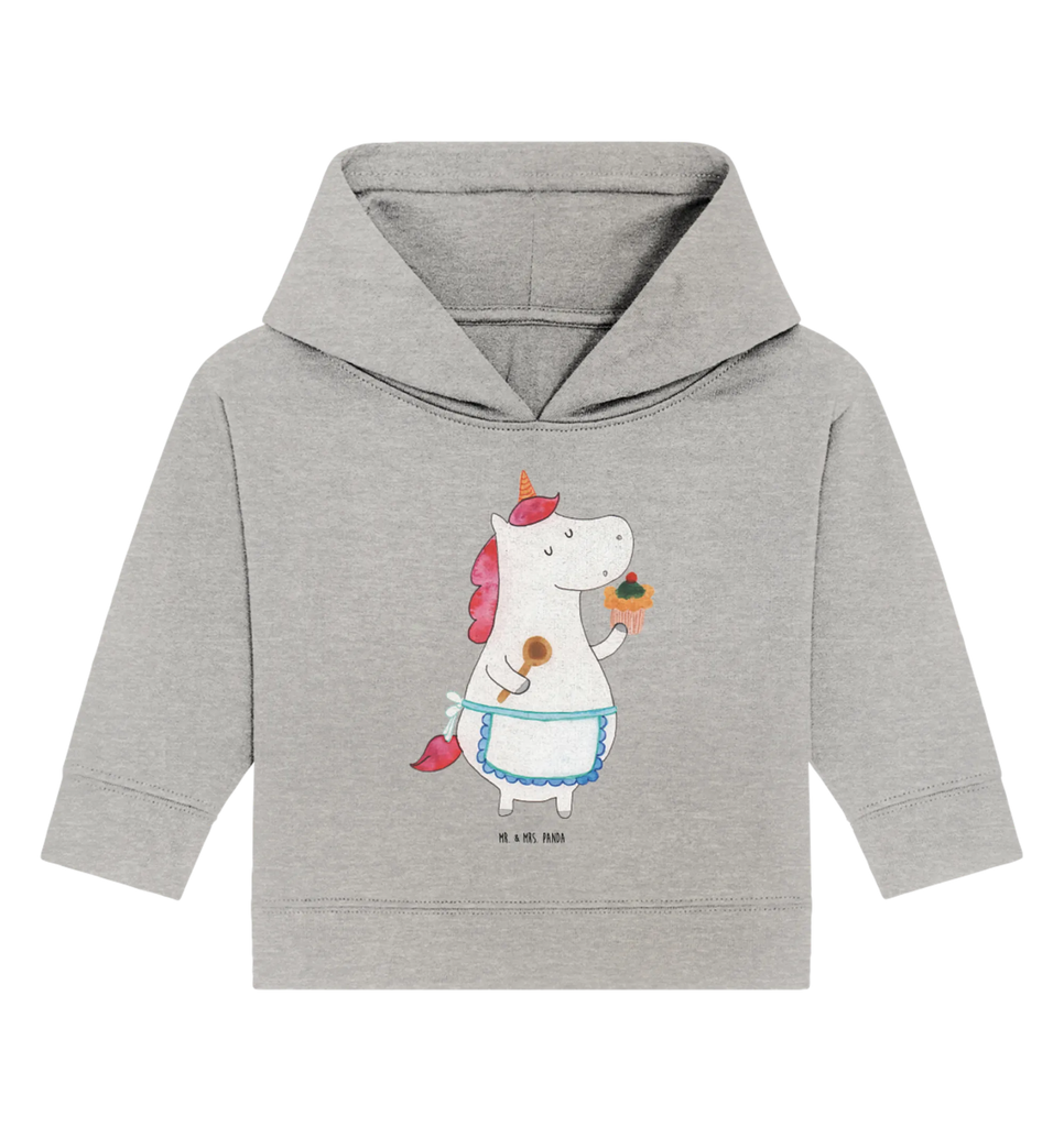 Organic Baby Hoodie Einhorn Küche Baby Hoodie, Baby Kapuzenshirt, Baby Kapuzensweatshirt, Baby Pullover, Einhörner, Einhorn Deko, Unicorn, Einhorn, Torte, Hobbykoch, Bäckerin, Backen, Kuchen, Träumen, Träumer, Motivation, Koch, Muffin