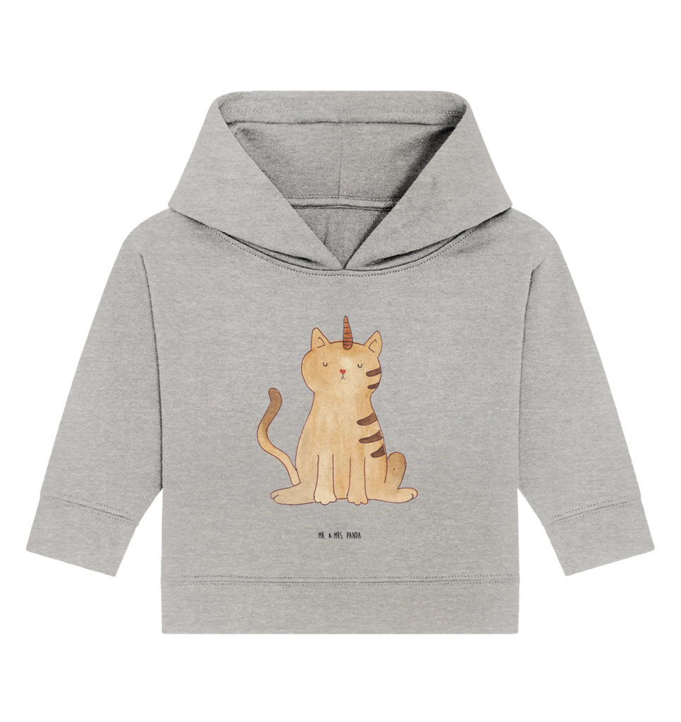 Organic Baby Hoodie Einhorn Katze Baby Pullover, Baby Kapuzensweatshirt, Baby Kapuzenshirt, Baby Hoodie, Einhörner, Einhorn Deko, Unicorn, Einhorn, Kittyhorn, Einhornpower, Katze, Katzer, Einhornkatze, Katzenhorn, Erwachsenwerden, Mieze, Glitzer, Regenbogen