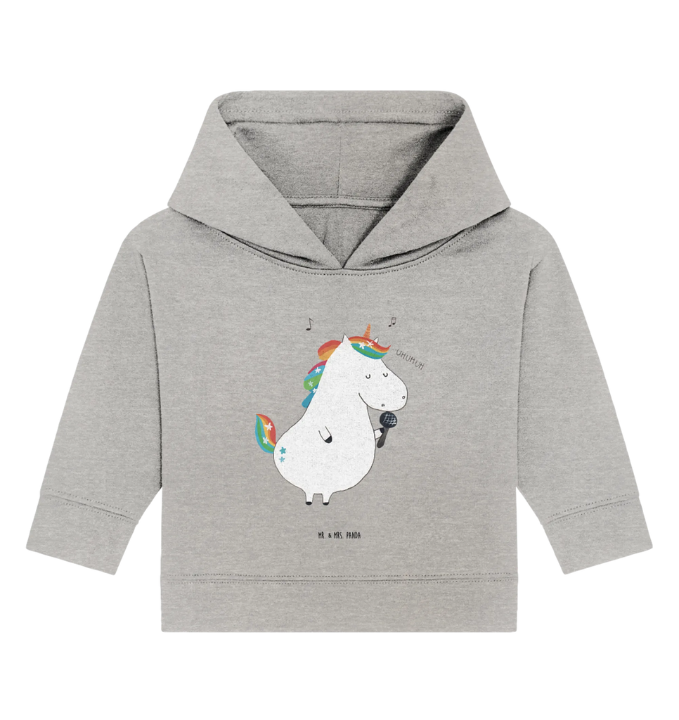 Organic Baby Hoodie Einhorn Sänger Baby Hoodie, Baby Kapuzensweatshirt, Baby Pullover, Baby Kapuzenshirt, Einhörner, Einhorn Deko, Unicorn, Einhorn, Geburtstag, Konfetti, Glitzer, Freundin, Party, Disco, Fest, Sängerin, Sänger, Feier