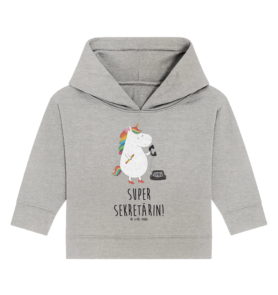 Organic Baby Hoodie Einhorn Sekretärin Baby Kapuzensweatshirt, Baby Pullover, Baby Kapuzenshirt, Baby Hoodie, Unicorn, Einhörner, Einhorn, Einhorn Deko, Bürokraft, Rechtsanwältin, Rechtsanwaltsgehilfin, Steuerkanzlei, Steuerbüro, Sekretärin, Büro, Bürohilfe