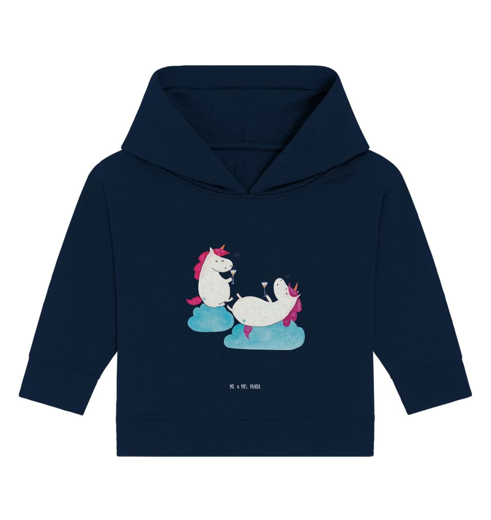 Organic Baby Hoodie unicorn sparkling wine Baby Pullover, Baby Hoodie, Baby Kapuzenshirt, Baby Kapuzensweatshirt, Einhörner, Einhorn Deko, Unicorn, Einhorn, Anstoßen, Spaß, Freundin, BFF, Party, Beste, Sekt, Mädelsabend, Korken, Freundinnen