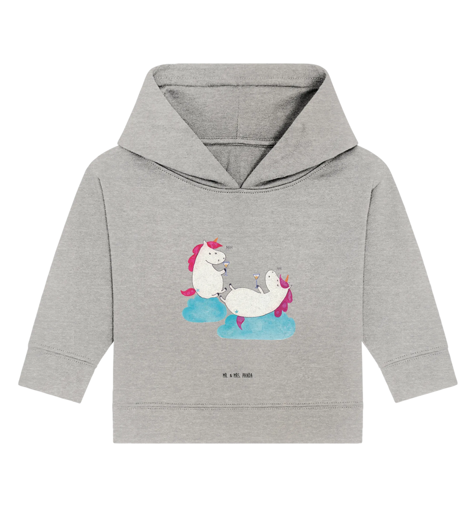 Organic Baby Hoodie unicorn sparkling wine Baby Pullover, Baby Hoodie, Baby Kapuzenshirt, Baby Kapuzensweatshirt, Einhörner, Einhorn Deko, Unicorn, Einhorn, Anstoßen, Spaß, Freundin, BFF, Party, Beste, Sekt, Mädelsabend, Korken, Freundinnen