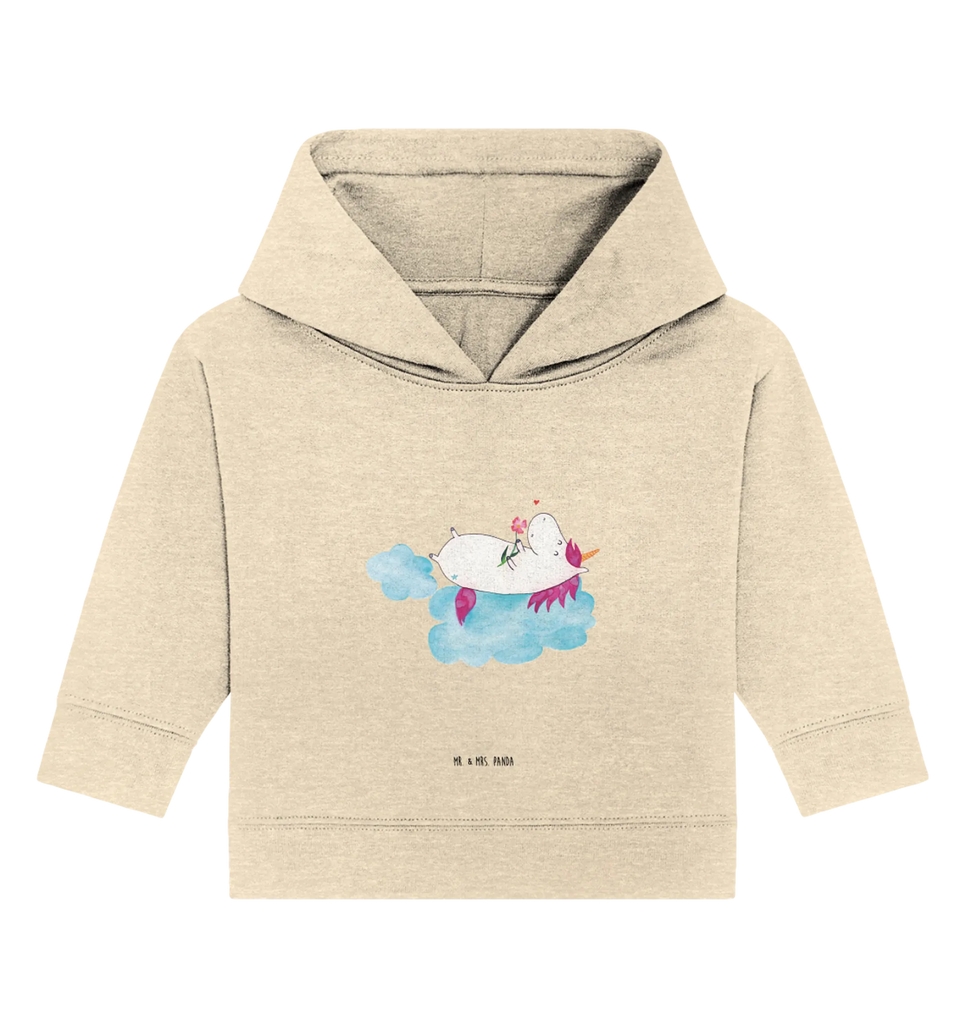 Organic Baby Hoodie Einhorn Verliebt Baby Hoodie, Baby Kapuzensweatshirt, Baby Kapuzenshirt, Baby Pullover, Einhörner, Einhorn Deko, Unicorn, Einhorn, Wolke, Verliebt, Freundin, Liebesbeweis, Liebe