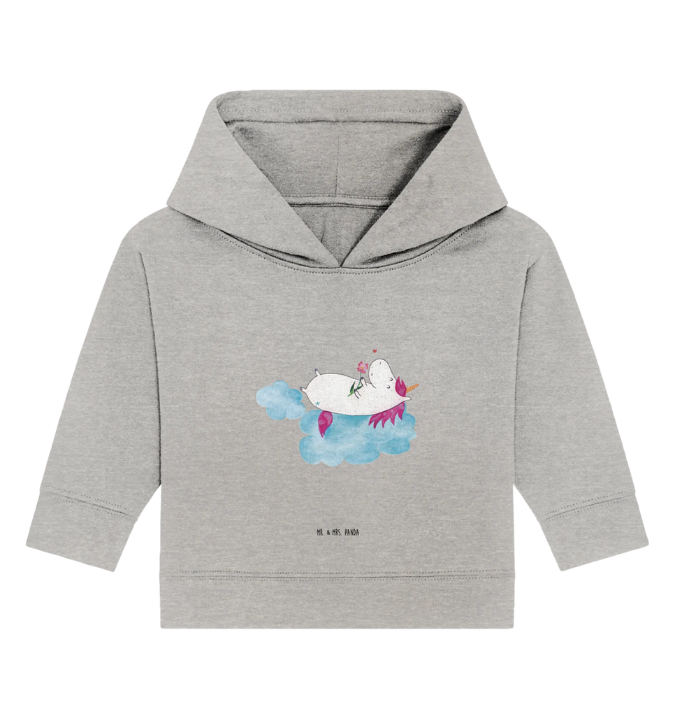 Organic Baby Hoodie Einhorn Verliebt Baby Hoodie, Baby Kapuzensweatshirt, Baby Kapuzenshirt, Baby Pullover, Einhörner, Einhorn Deko, Unicorn, Einhorn, Wolke, Verliebt, Freundin, Liebesbeweis, Liebe