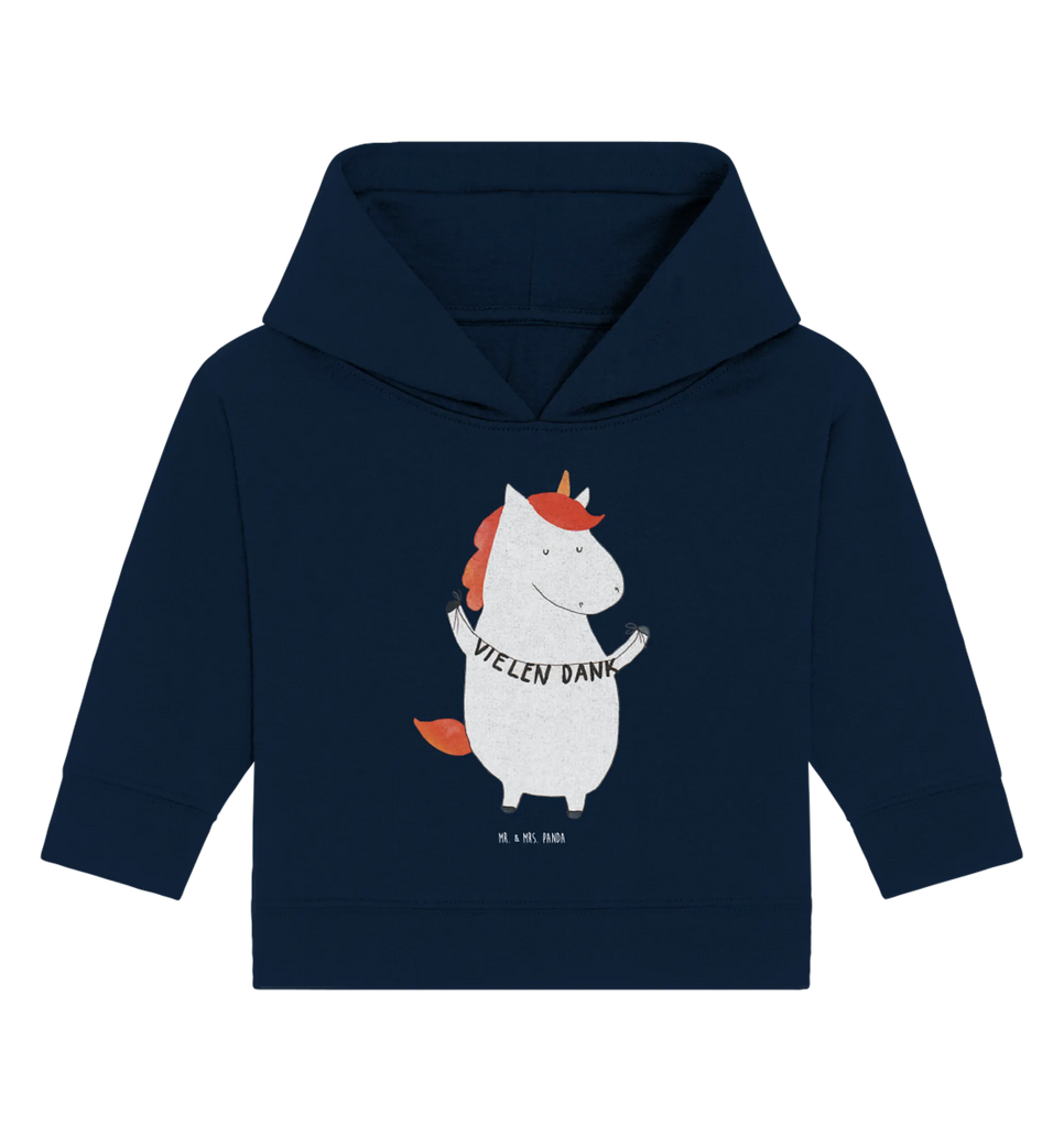 Organic Baby Hoodie Einhorn Dankeschön Baby Pullover, Baby Kapuzenshirt, Baby Hoodie, Baby Kapuzensweatshirt, Einhorn Deko, Einhörner, Unicorn, Einhorn, Vielen Dank, Danke, Dankeschön, Danksagung