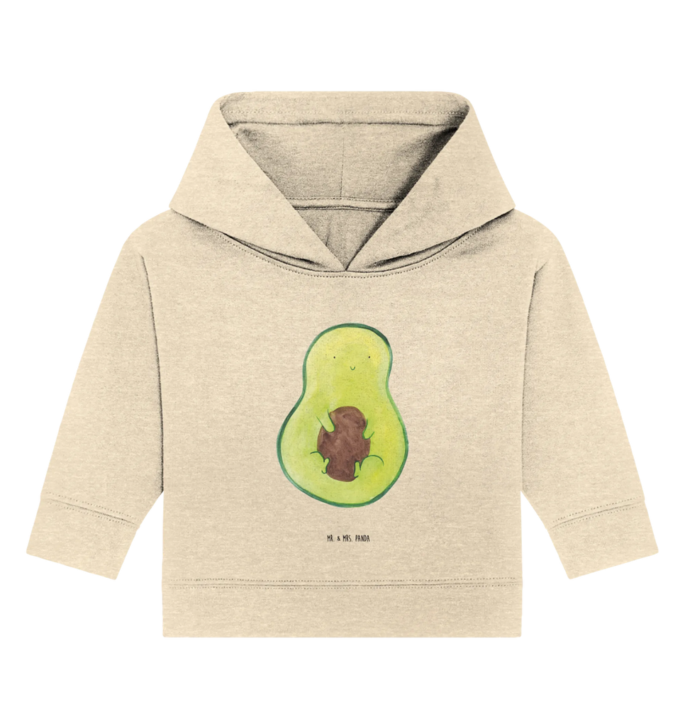 Organiczna bluza z kapturem dla niemowląt Awokado pestka Baby Kapuzenshirt, Baby Pullover, Baby Kapuzensweatshirt, Baby Hoodie, Vegan, Veggie, Avocado, Gesund, Avokado, Kern, Pflanze, Spruch Leben, Avocadokern