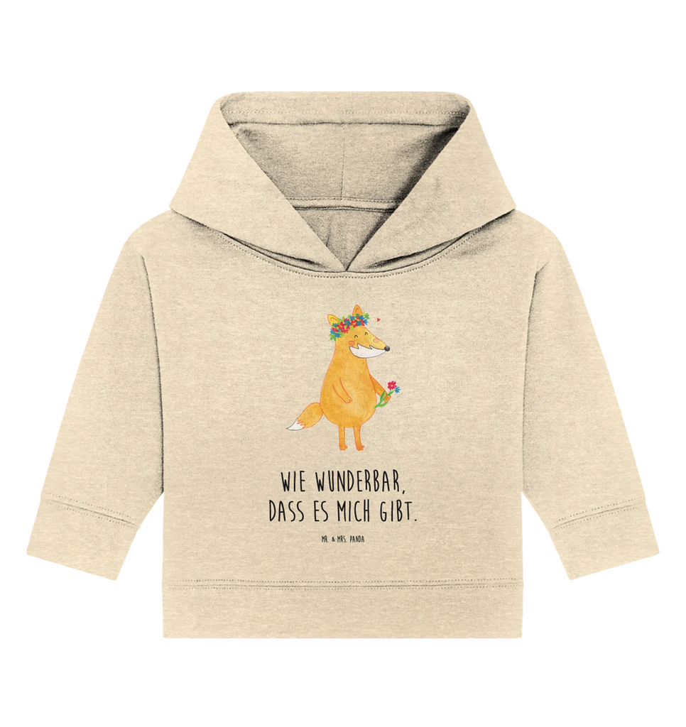 Organic Baby Hoodie Fox Flower Baby Kapuzenshirt, Baby Hoodie, Baby Pullover, Baby Kapuzensweatshirt, Fuchs, Selbstliebe, Motivation, Ich, Blume, Füchse, Blumen, Blumenmädchen, Liebesbeweis, Fuchsmädchen, Fox, Freude, Mich, Liebe, Freundinnen, Freundin
