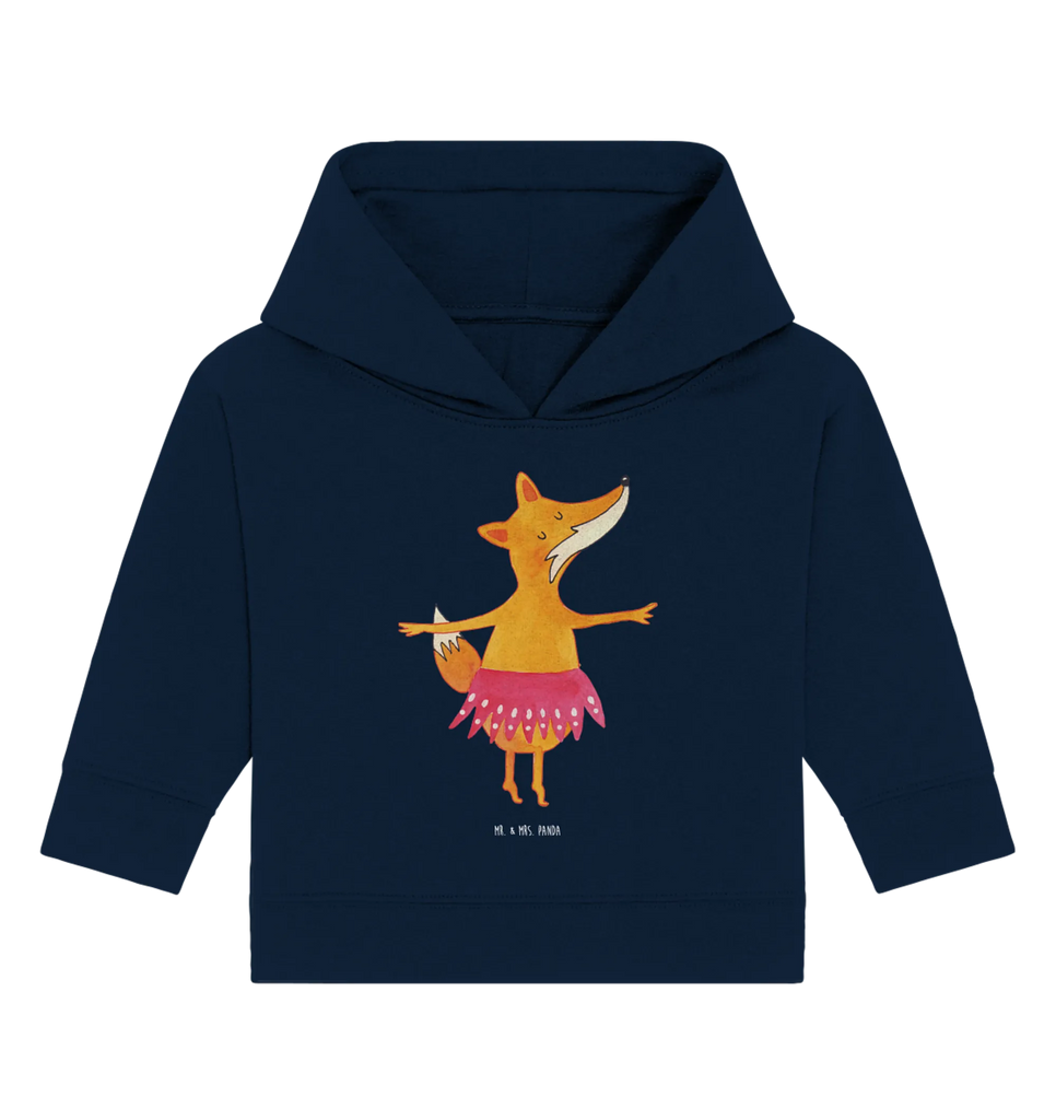 Organic Baby Hoodie Fox ballerina Baby Pullover, Baby Kapuzenshirt, Baby Kapuzensweatshirt, Baby Hoodie, Fuchs, Fuchs Spruch, Party, Geburtstag, Tänzerin, Einladung, Ballerina, Füchsin, Tanzen, Ballett, Füchse