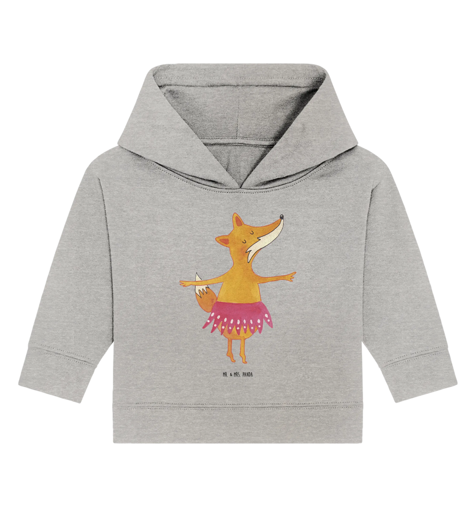 Organic Baby Hoodie Fox ballerina Baby Pullover, Baby Kapuzenshirt, Baby Kapuzensweatshirt, Baby Hoodie, Fuchs, Fuchs Spruch, Party, Geburtstag, Tänzerin, Einladung, Ballerina, Füchsin, Tanzen, Ballett, Füchse