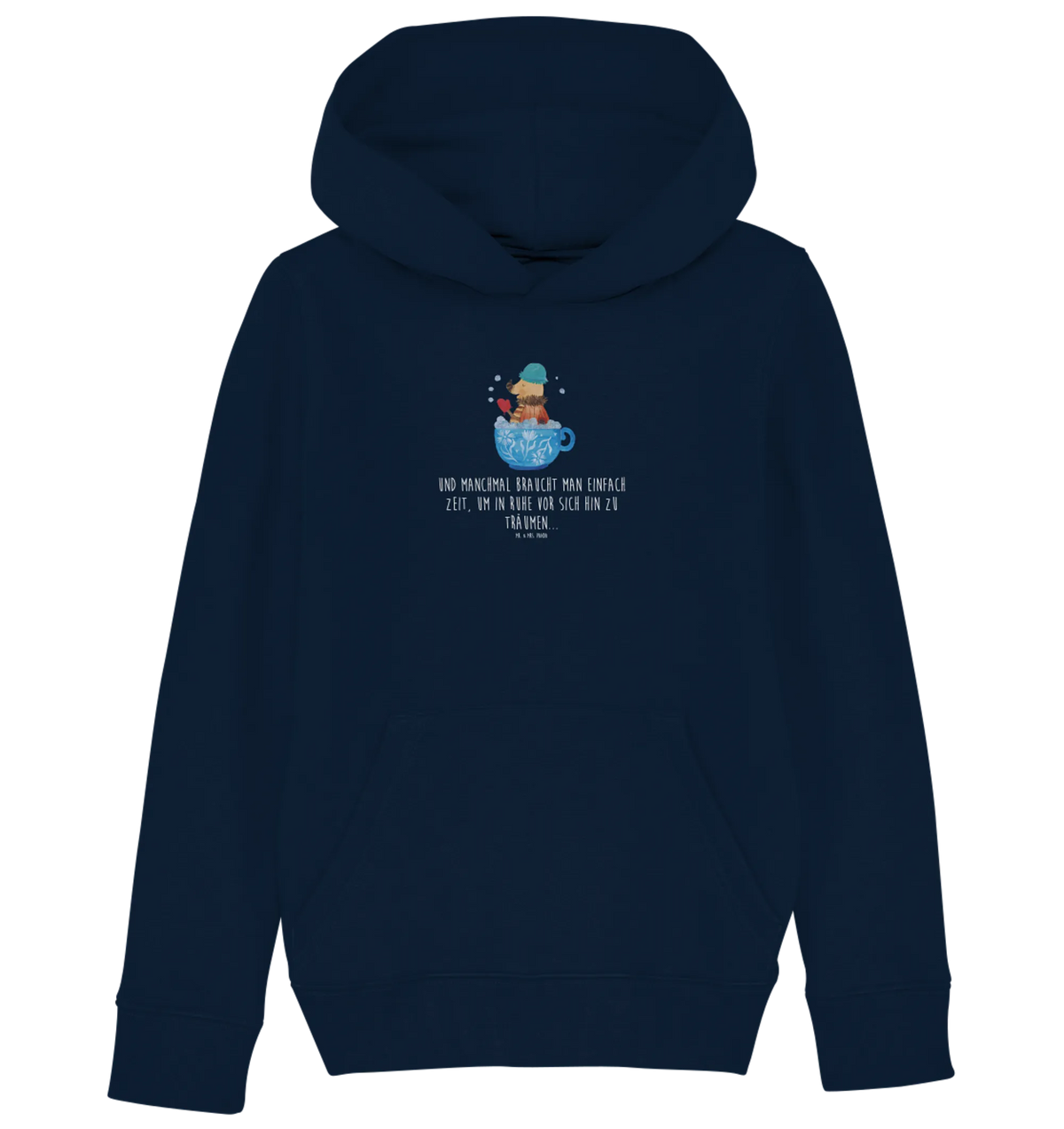 Organic Kids Hoodie Moth foam bath gifts, card, hand drawn, good mood, gift ideas, special gifts, cute animal motives, animal lover, cute, funny sayings, small animals, Moth, cup, bathing, dreaming, bath, dreamy, bathroom, bathroom decoration, time management, goals, bubble bath