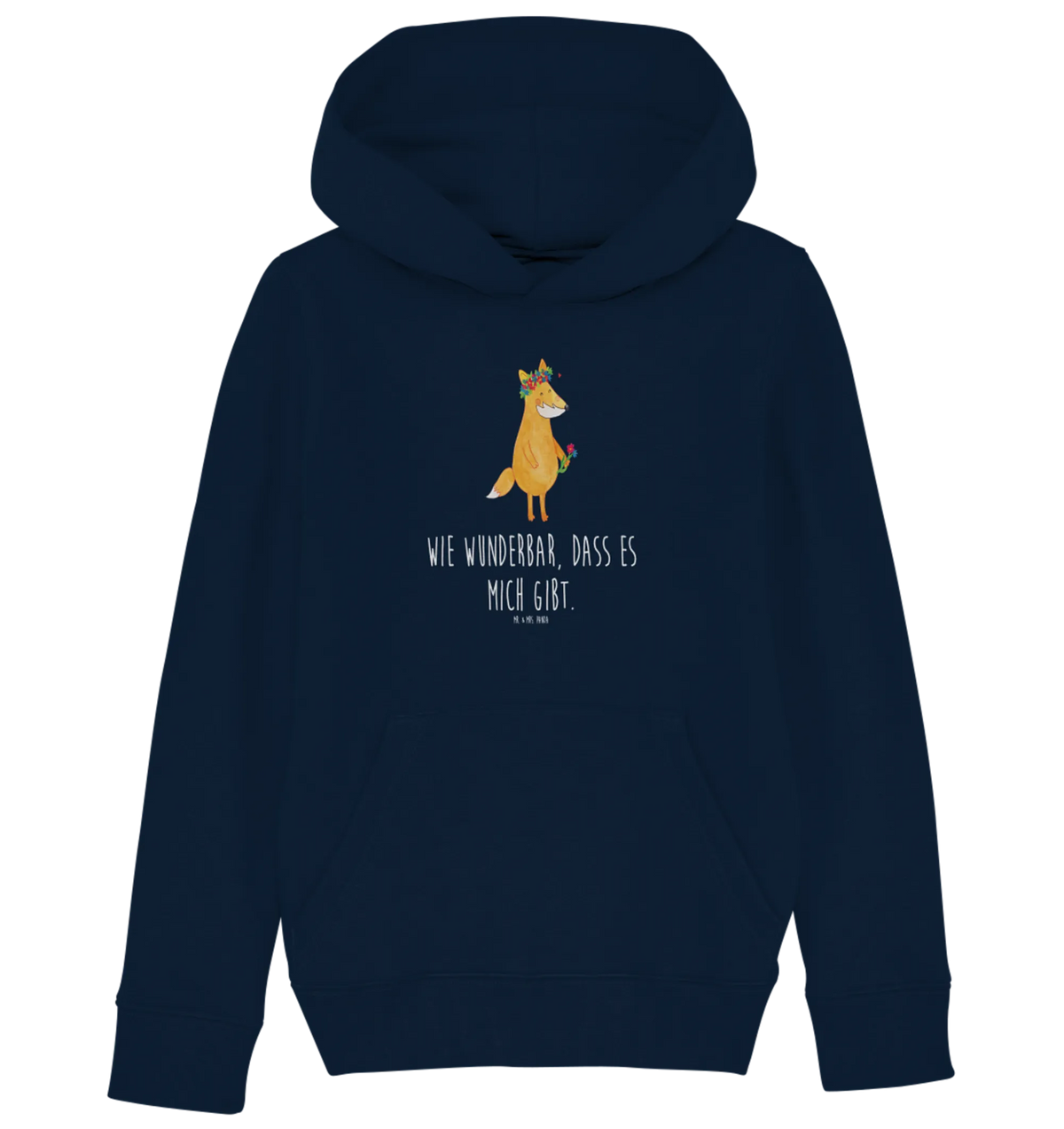 Organic Kids Hoodie Fox Flower clever as a fox, forest wildlife, foxes, animal lover, girlfriends, fox girl, joy, me, girlfriend, self-love, flower girl, flower, proof of love, flowers