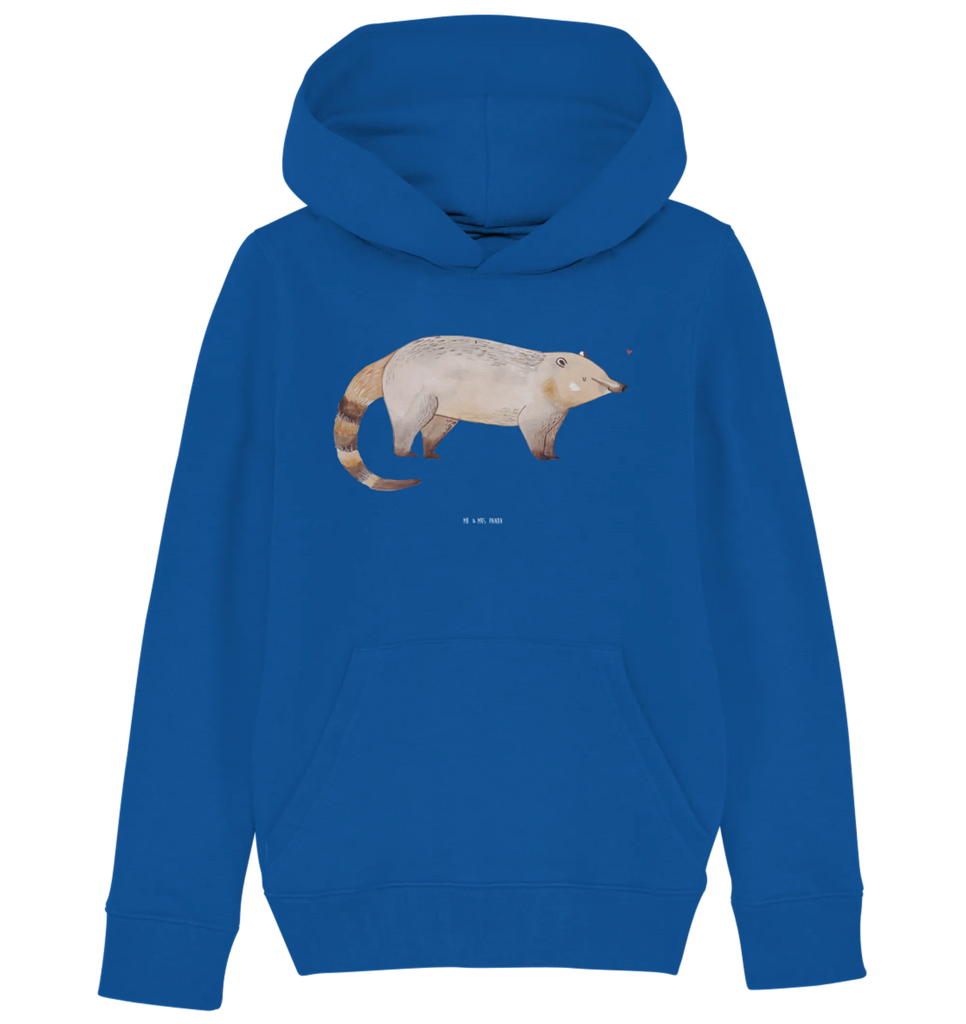 Organic Kids Hoodie Coati small animals, cute, funny, cute animal motives, hand drawn, small world, funny sayings, good mood, happy, gifts, gift ideas, special gifts, animal lover, card, Nose bear, trunk bear, bear, nose bear