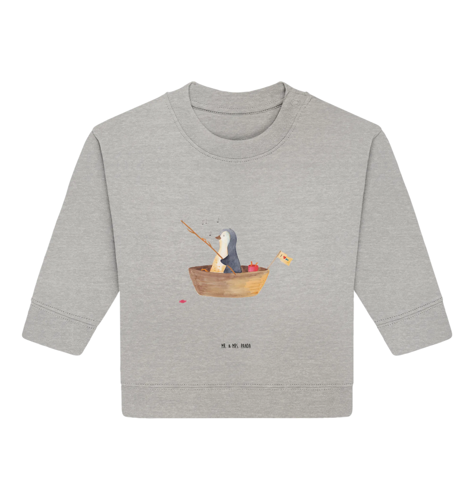 Organic Baby Pullover Penguin fishing boat Penguin, North Pole, Winter, Penguins, boat, penguins, fishing, new beginning, new start, life, separation, gift idea heartache, divorce, fishing boat, motivation, enjoy, love of life