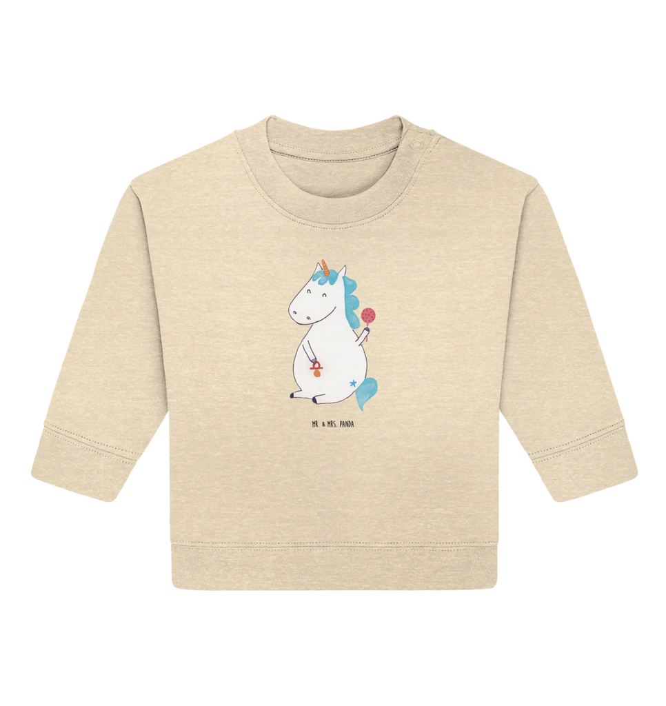 Organic Baby Pullover unicorn infant Baby Sweatshirt, Baby Bullover, Einhorn Deko, Einhörner, Einhorn, Unicorn, Geburtstag, Baby, Kind, Nachwuchs, Party, Eltern, Mutter, Erstes Kind, Schnuller, Babyglück, Geburt