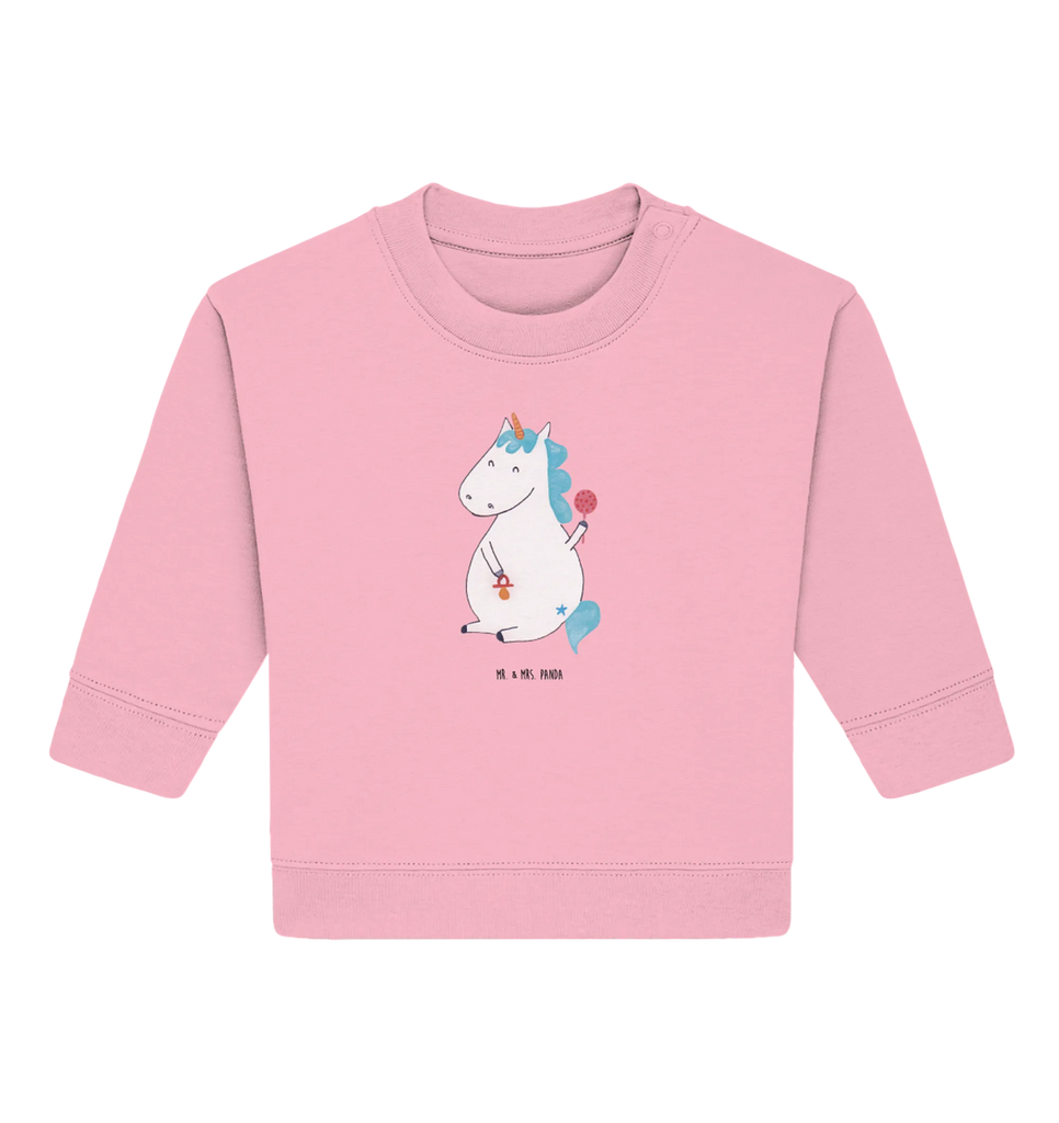 Organic Baby Pullover unicorn infant Baby Sweatshirt, Baby Bullover, Einhorn Deko, Einhörner, Einhorn, Unicorn, Geburtstag, Baby, Kind, Nachwuchs, Party, Eltern, Mutter, Erstes Kind, Schnuller, Babyglück, Geburt