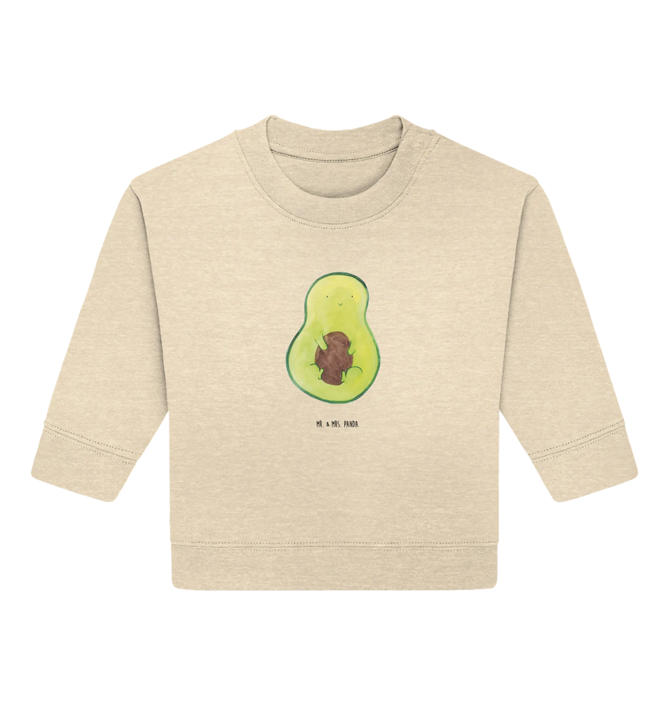 Organic Baby Pullover Avocado Kern Baby Bullover, Baby Sweatshirt, Gesund, Vegan, Veggie, Avocado, Pflanze, Avokado, Spruch Leben, Kern, Avocadokern