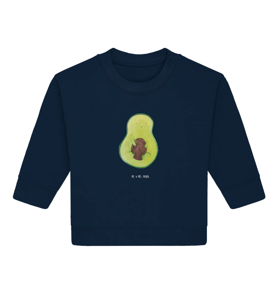Organic Baby Pullover Avocado Kern Baby Bullover, Baby Sweatshirt, Gesund, Vegan, Veggie, Avocado, Pflanze, Avokado, Spruch Leben, Kern, Avocadokern
