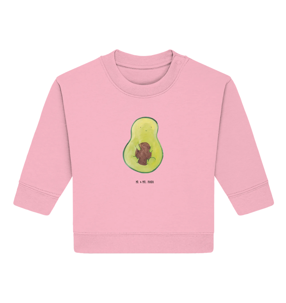 Organic Baby Pullover Avocado Kern Baby Bullover, Baby Sweatshirt, Gesund, Vegan, Veggie, Avocado, Pflanze, Avokado, Spruch Leben, Kern, Avocadokern