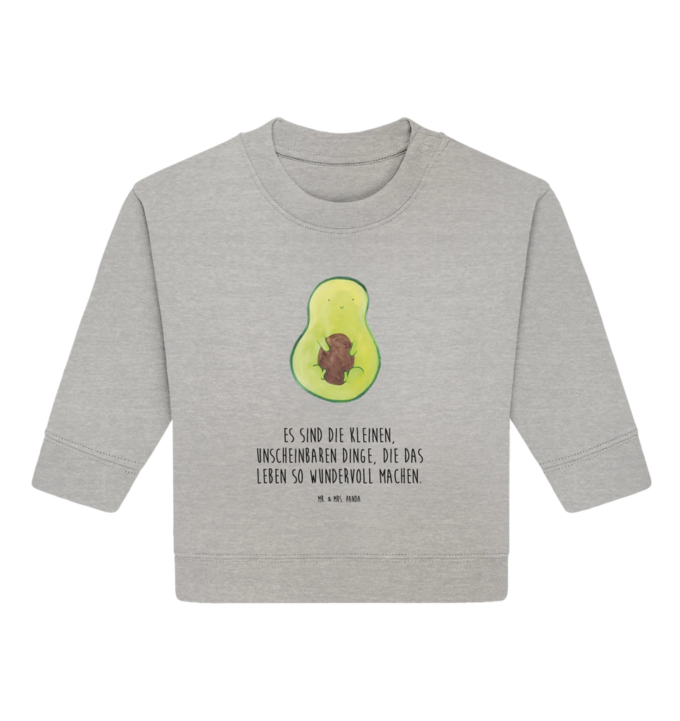 Organic Baby Pullover Avocado Kern Baby Bullover, Baby Sweatshirt, Gesund, Vegan, Veggie, Avocado, Pflanze, Avokado, Spruch Leben, Kern, Avocadokern