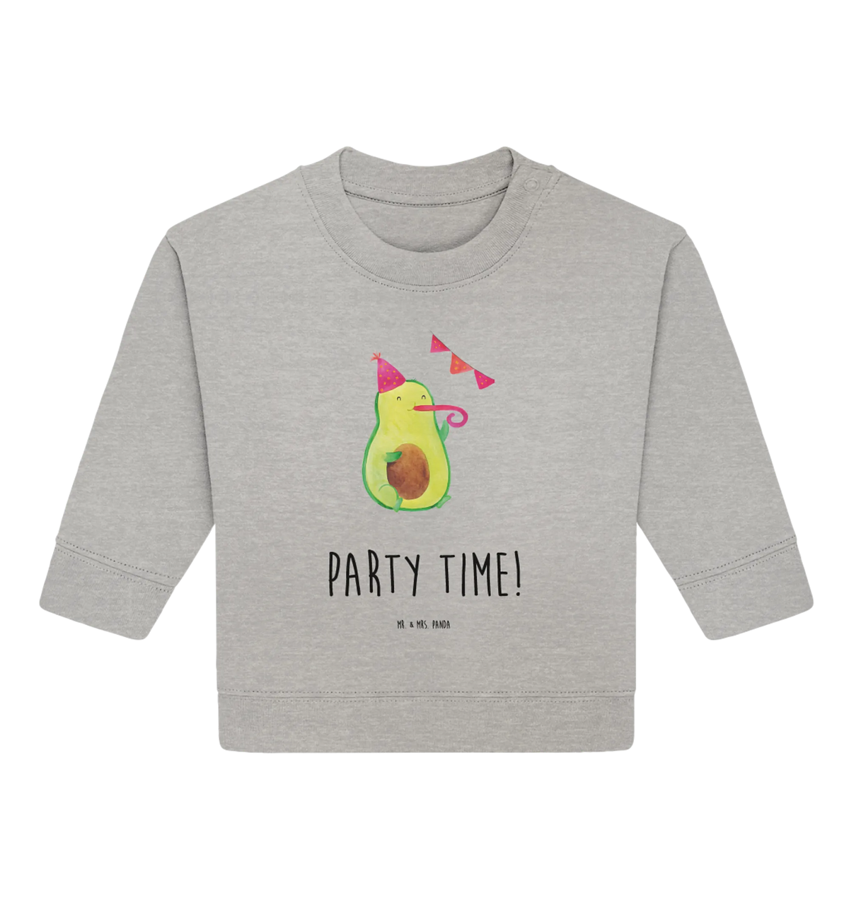 Organic Baby Pullover Avocado Party Zeit Baby Bullover, Gesund, Avocado, Veggie, Vegan