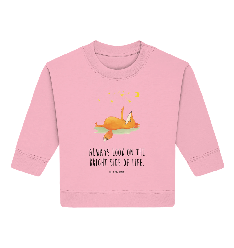 Organic Baby Pullover Fuchs Sterne Baby Bullover, Baby Sweatshirt, Fuchs, Romantik, Always Look On The Bright Side Of Life, Füchse, Tröstende Worte, Spruch Positiv, Spruch schön