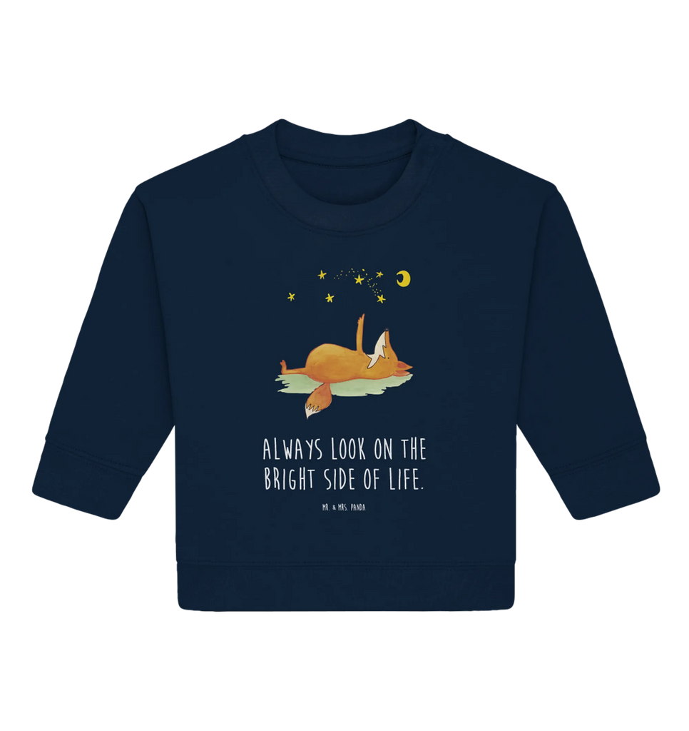 Organic Baby Pullover Fuchs Sterne Baby Bullover, Baby Sweatshirt, Fuchs, Romantik, Always Look On The Bright Side Of Life, Füchse, Tröstende Worte, Spruch Positiv, Spruch schön
