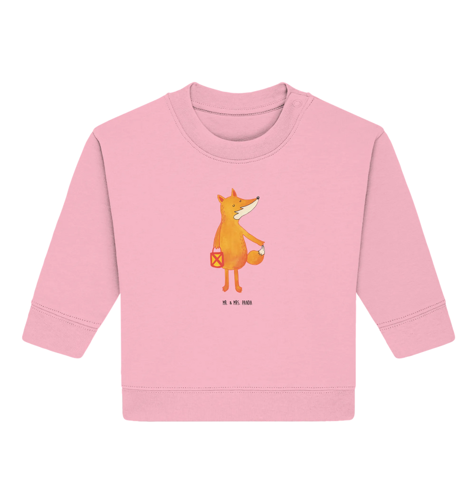 Organiczny sweter dla niemowląt lis latarnia Baby Bullover, Baby Sweatshirt, Fuchs, Spruch Trösten, Liebeskummer Spruch, Sankt Martin, Füchse, Laterne, Cäsar Otto Hugo Flaischlen, Laternenumzug, Aufmuntern
